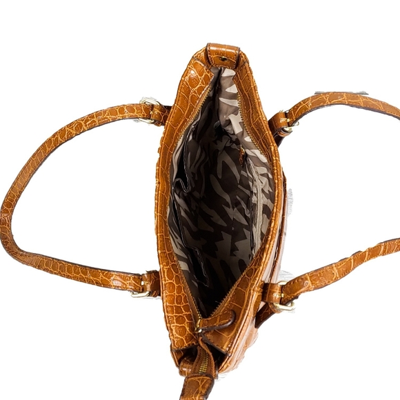 *SOLD*NEW Anne Klein 2 Bags Carmel Croc & Blk Lthr - Picture 10 of 13